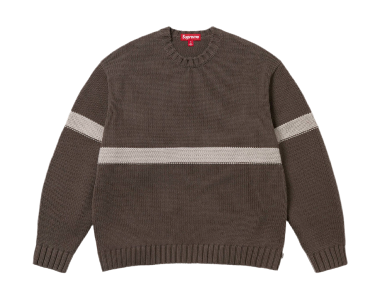 Supreme Tonal Appliqué Sweater - Brown ss25