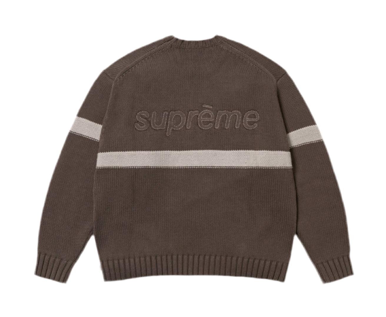 Supreme Tonal Appliqué Sweater - Brown ss25