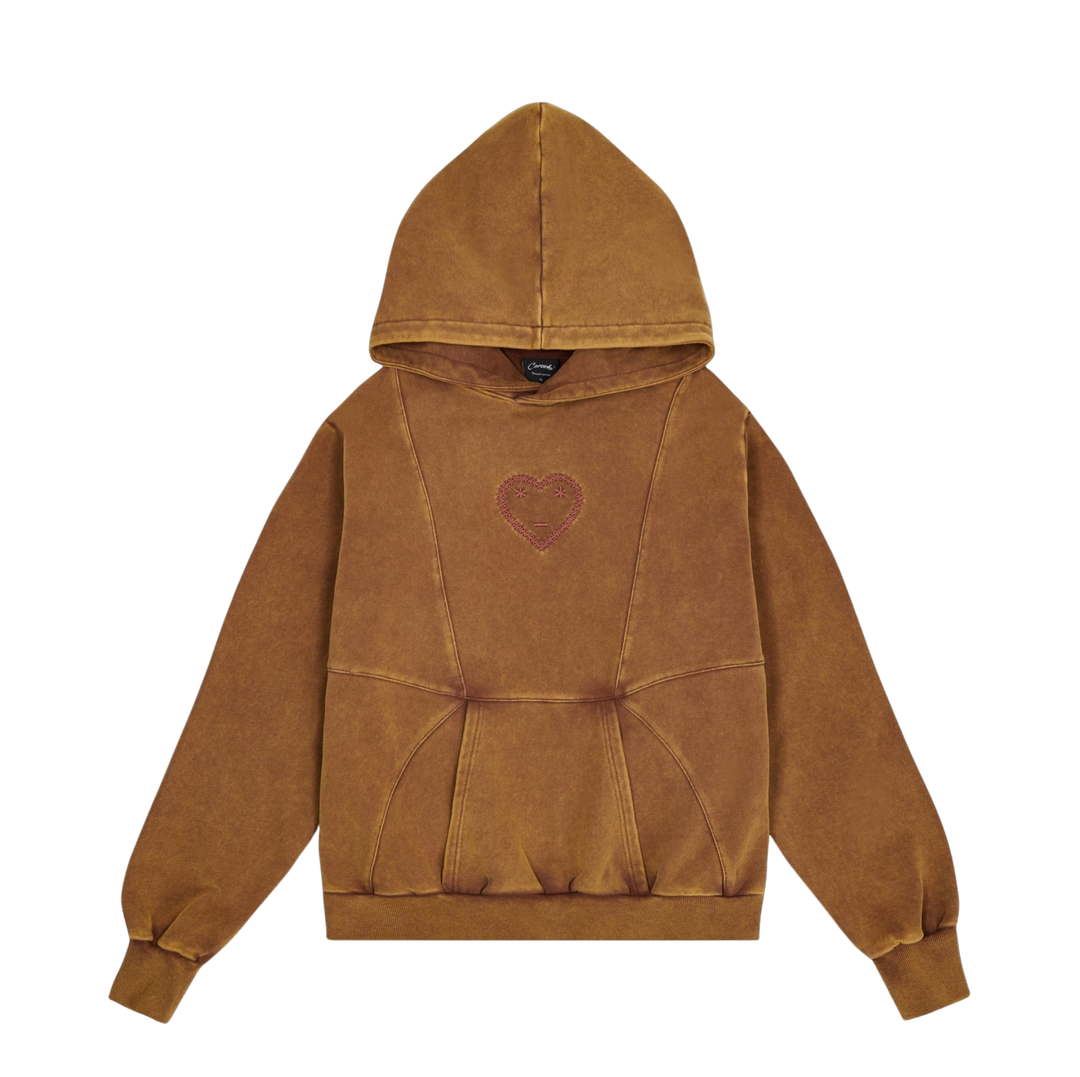 CARSICKO - FTP CYBE Pullover Hoodie Washed Brown/Pink Wine