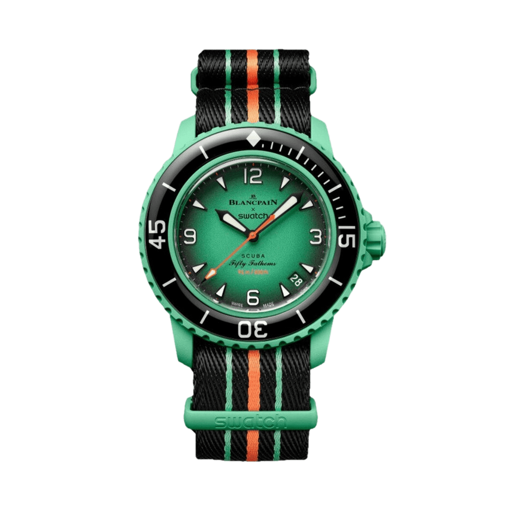 Swatch x Blancpain Bioceramic Scuba Fifty Fathmos 'Indian Ocean'
