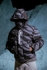Trapstar Hyperdrive Technical Puffer - Grey Camo