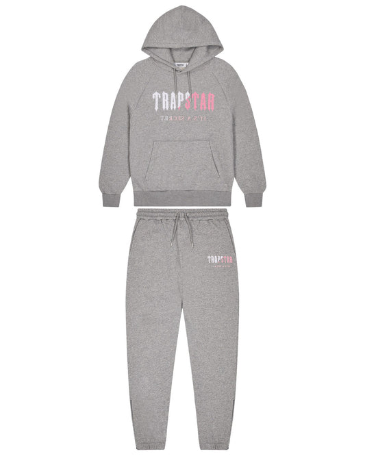 Trapstar Tracksuit Decoded Chenille - 'Grey/Pink'