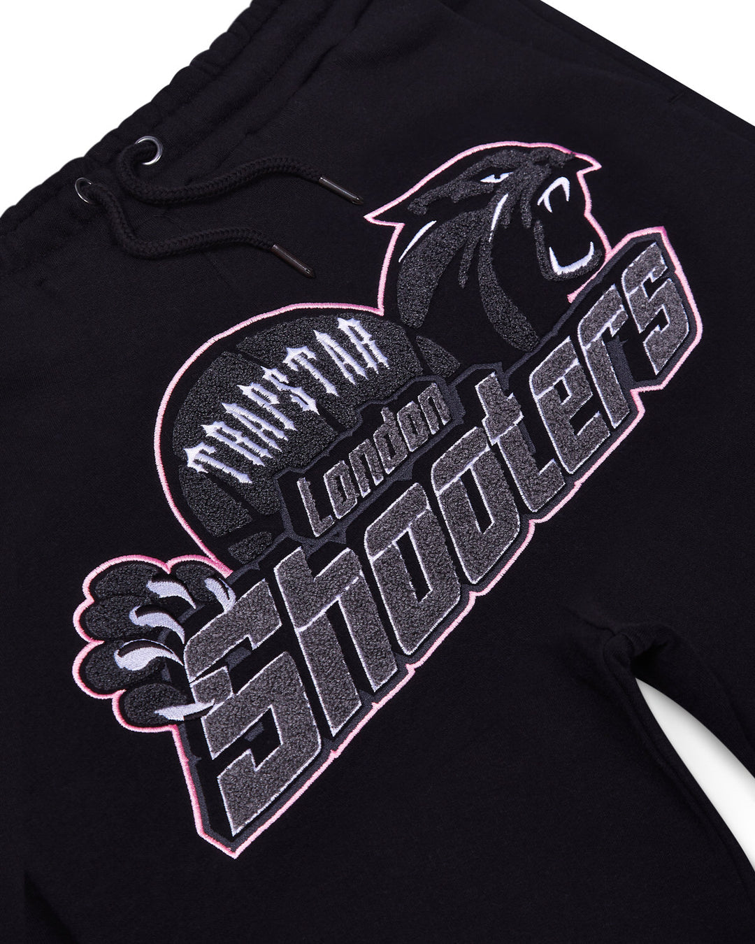 Trapstar Shooters Hoodie Shorts Set - Black/Pink