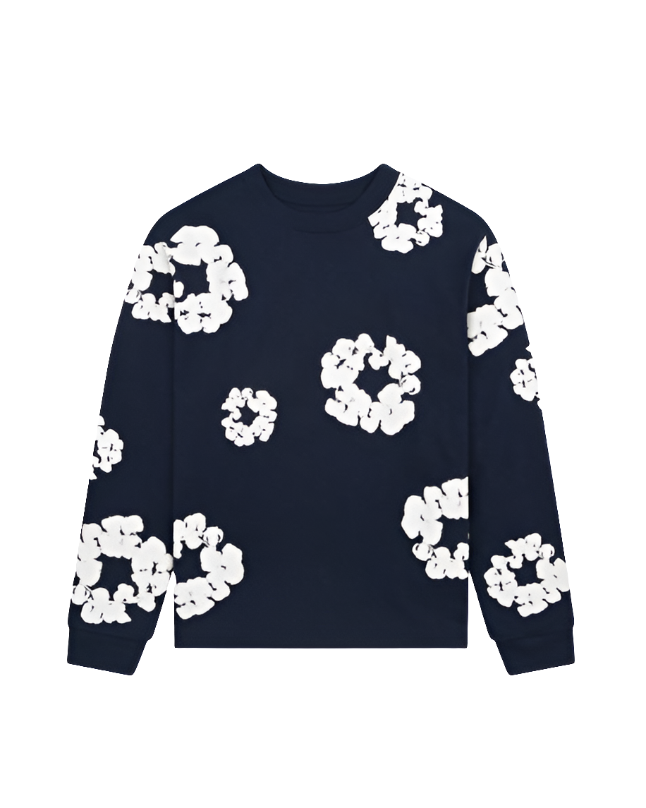 Denim Tears - Long Sleeve Cotton Wreath Tee
