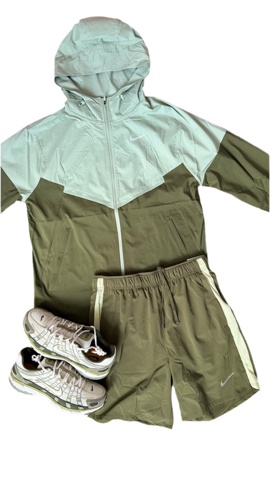 Nike Windbreaker Set - Olive/Khaki