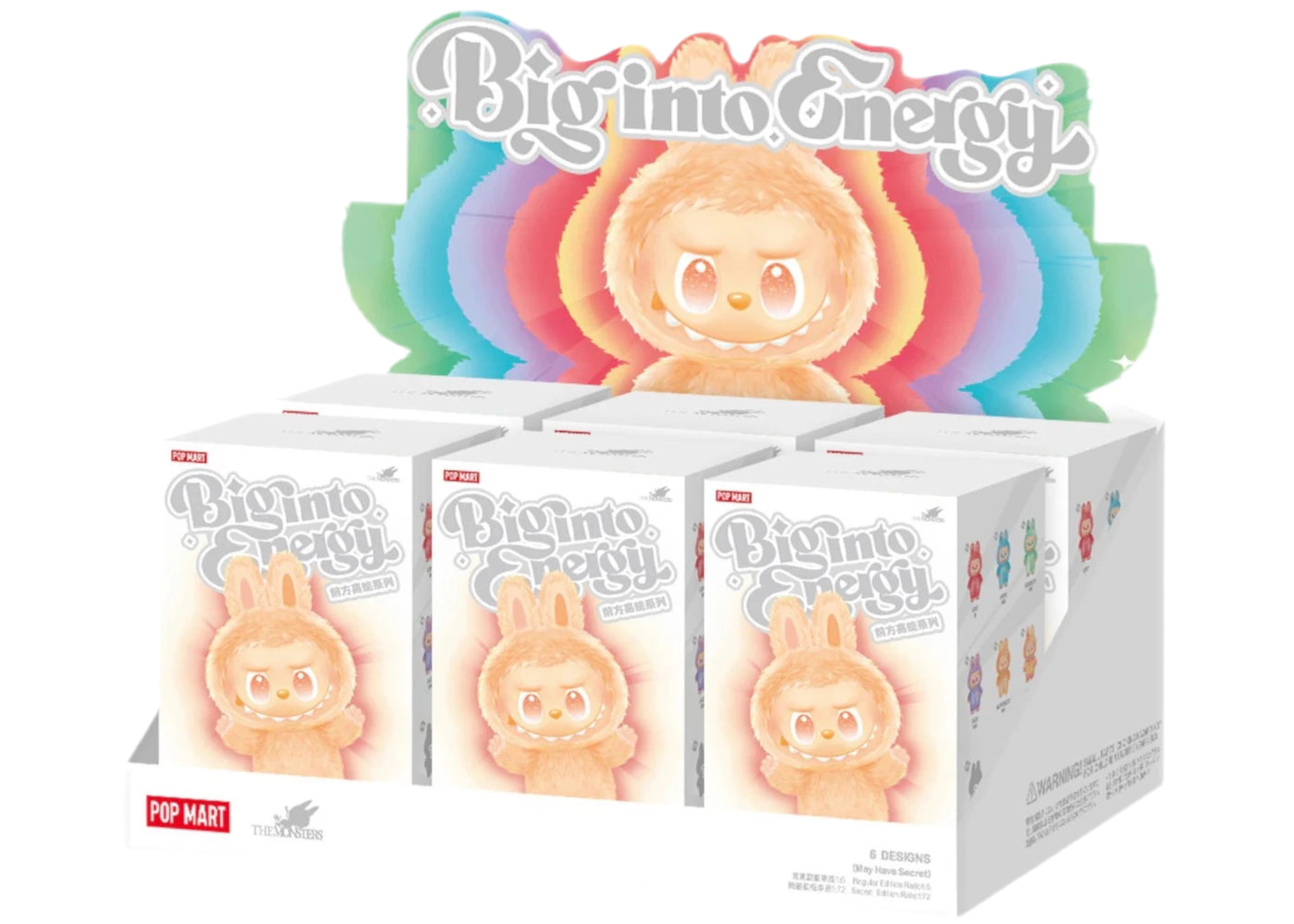 Pop Mart Labubu V3 The Monsters Big Into Energy Whole Set