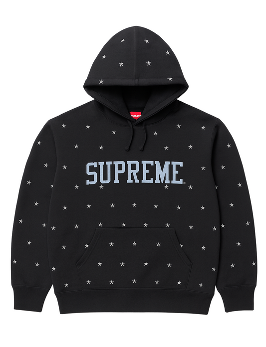 Supreme -Stars Studded Hooded - Sweatshirt