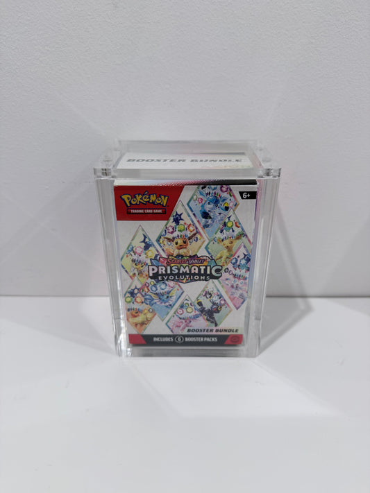 Axion Acrylic Display Case - Fits One Pokemon Booster Bundle (up to prismatic)