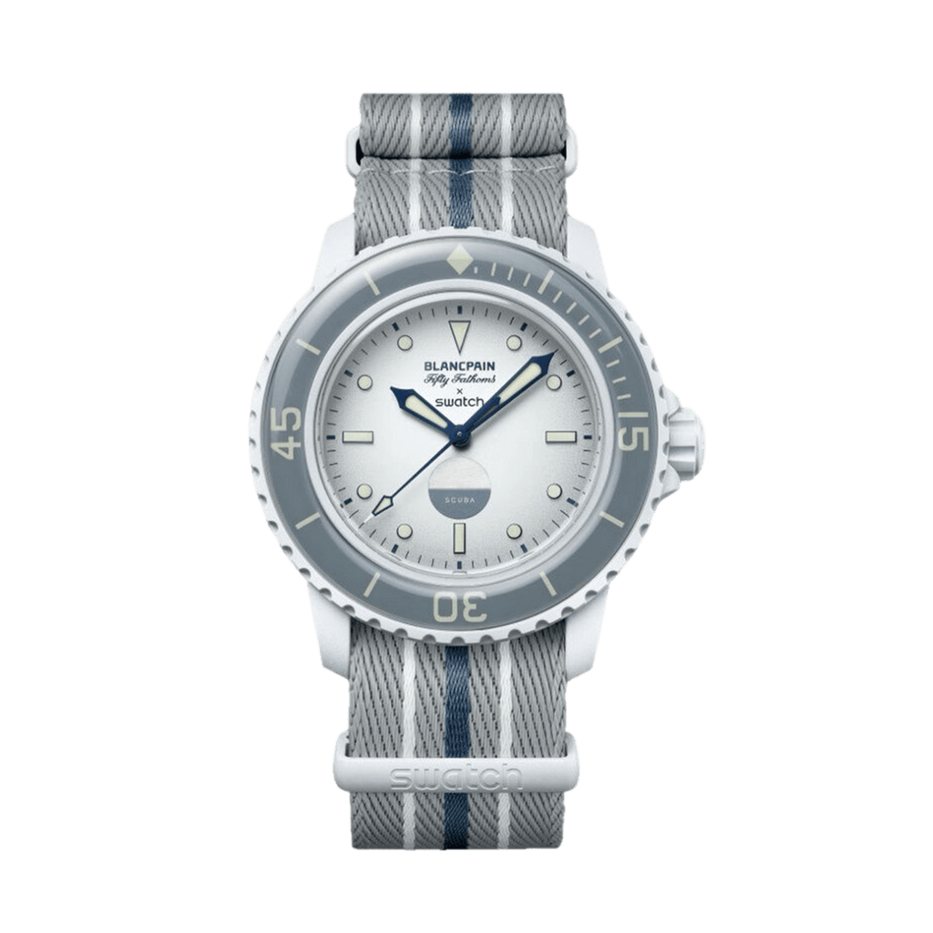 Swatch x Blancpain Bioceramic Scuba Fifty Fathmos 'Antarctic Ocean'