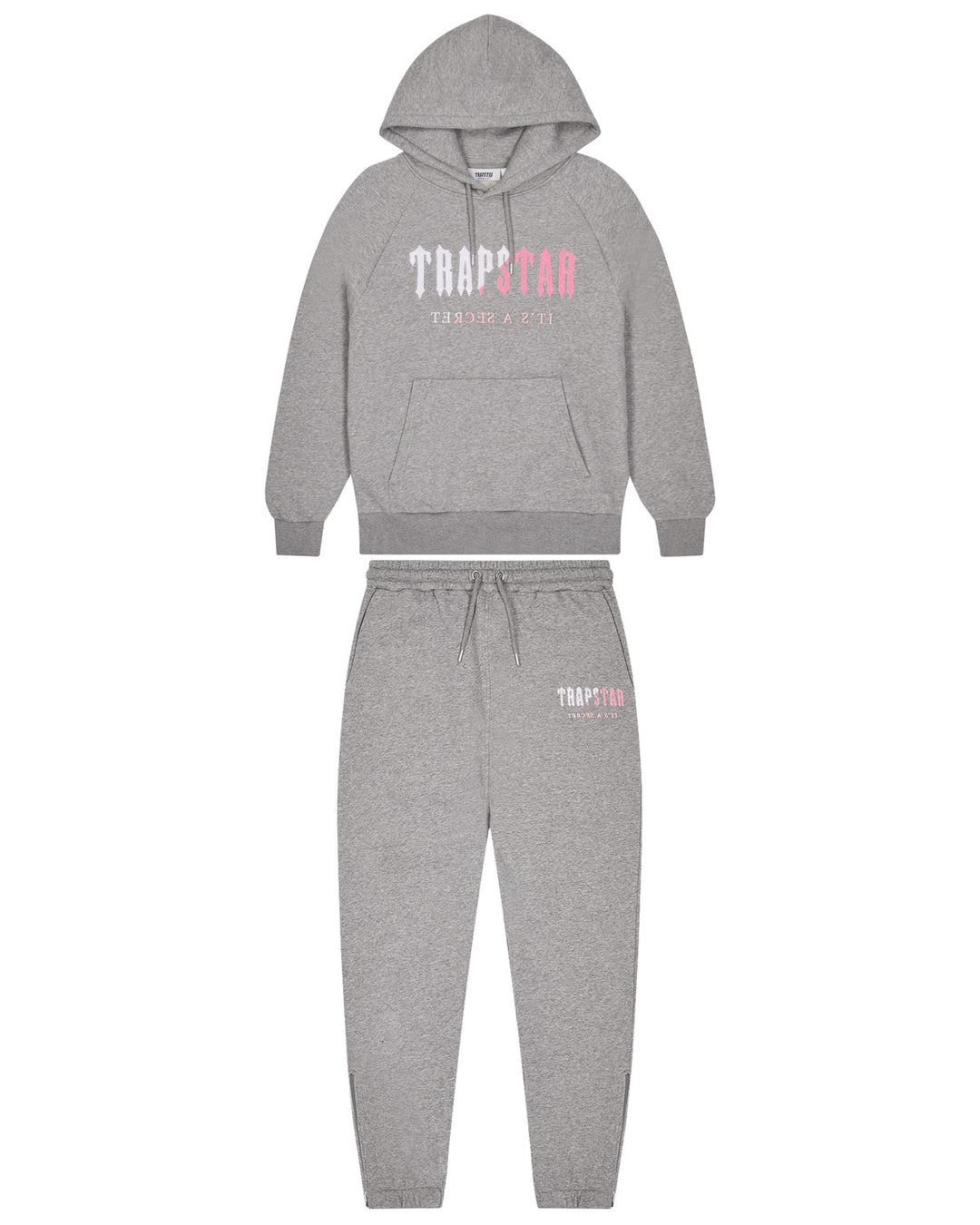 Trapstar Tracksuit Decoded Chenille - 'Grey/Pink'