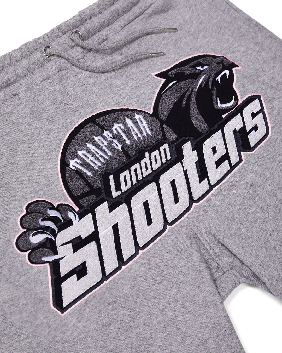 Trapstar Shooters Hoodie Short Set - Grey/Pink