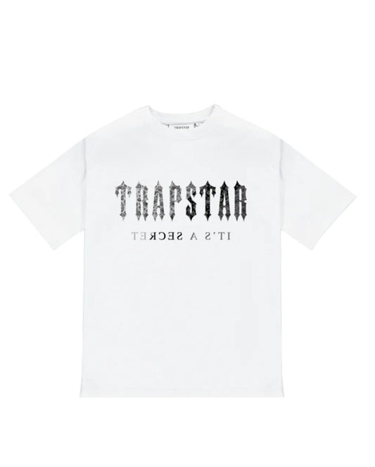 Trapstar Decoded Paisley Monochrome Edition Tee - White/Black