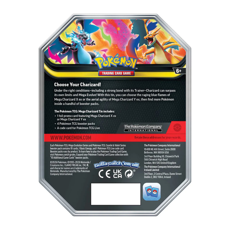 Pokémon TCG: Mega Charizard Tin - Mega Charizard Y ex