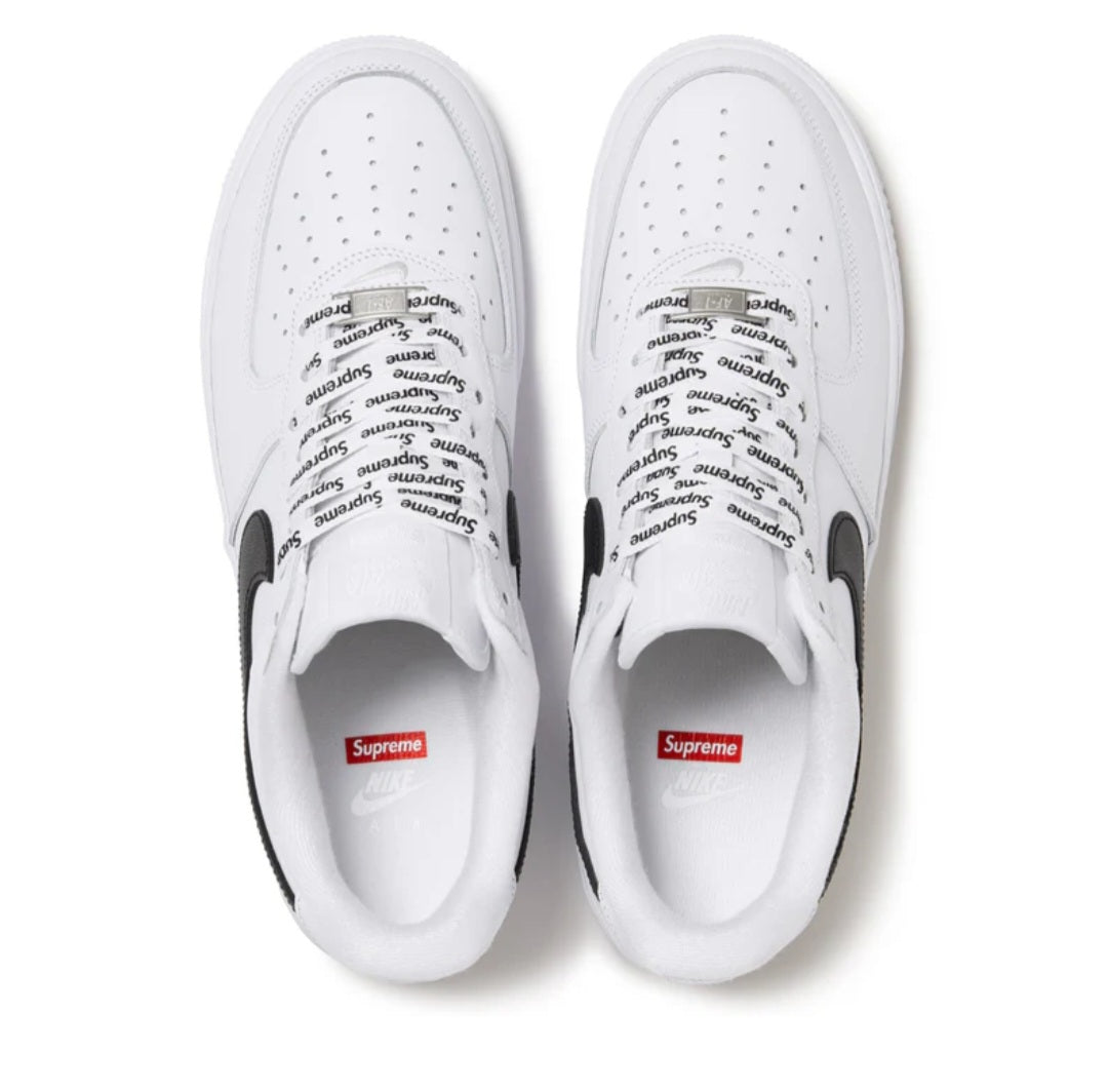 Nike Air Force 1 Low Supreme - White/Black – Sneakerville Ltd
