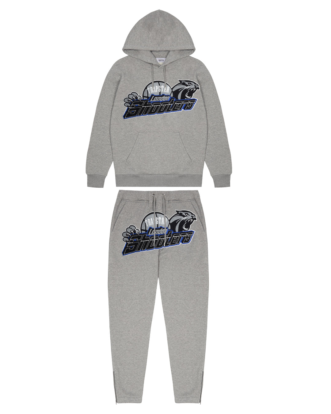 Trapstar Shooter Tracksuit - 'Grey/Blue 2.0
