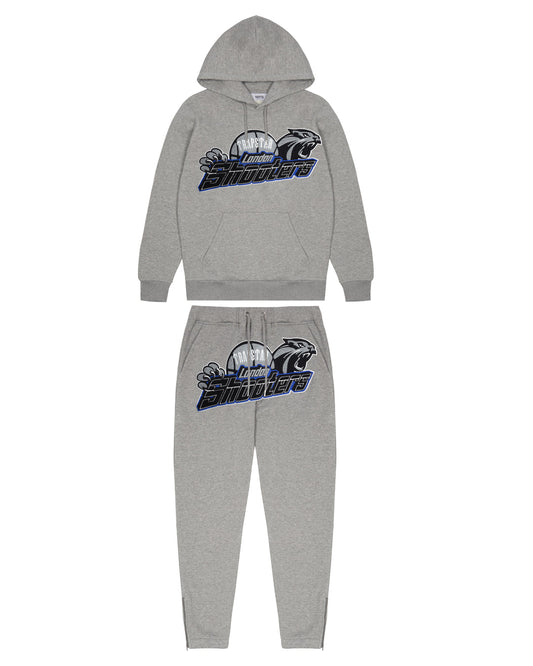 Trapstar Shooter Tracksuit - 'Grey/Blue 2.0